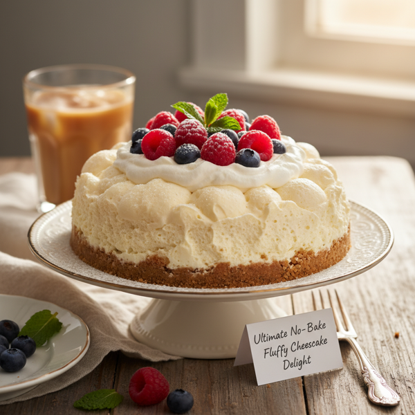 Ultimate No-Bake Fluffy Cheesecake Delight recipe