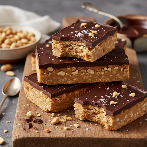 Ultimate No-Bake Peanut Butter Crunch Bars recipe