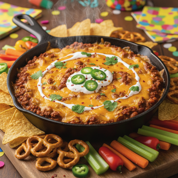 Ultimate Party Chili Cheese Dip recipe