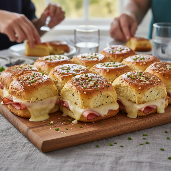 Ultimate Party Ham & Swiss Sliders recipe