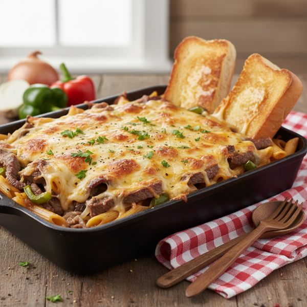 Ultimate Philly Cheese Steak Bake recipe