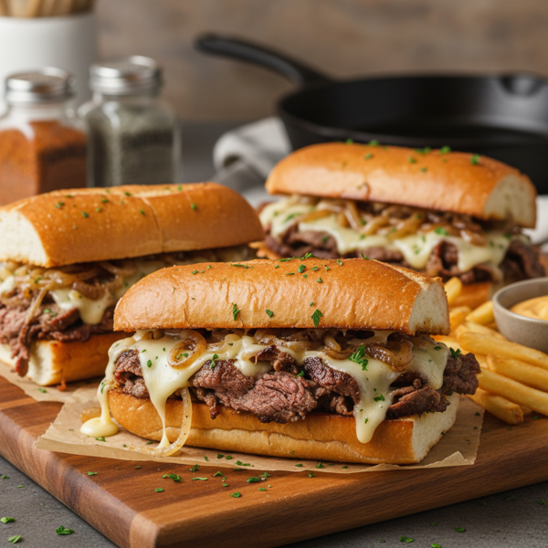 Ultimate Philly Cheese Steak Sandwiches recipe