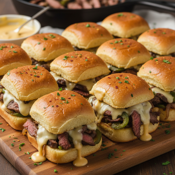 Ultimate Philly Cheese Steak Sliders recipe