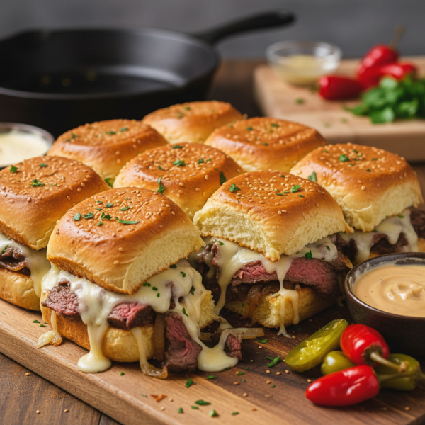 Ultimate Philly Cheesesteak Sliders recipe