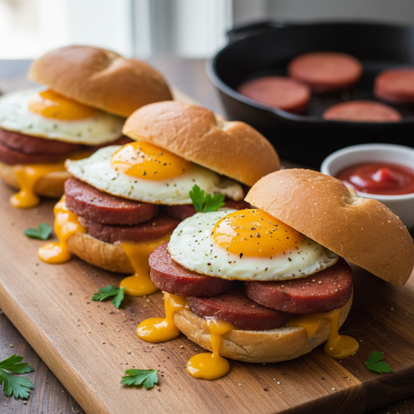 Ultimate Pork Roll & Cheese Delight Sandwiches recipe