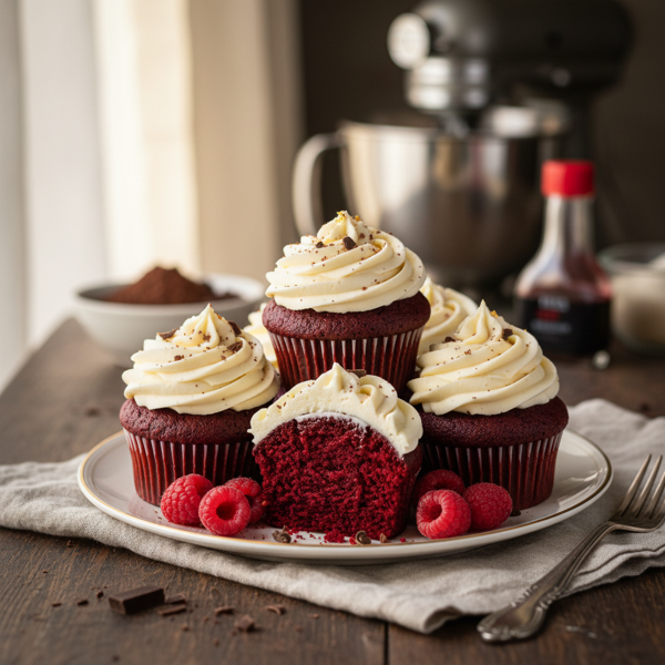 Ultimate Red Velvet Cupcakes with Decadent Cream Cheese Frosting recipe