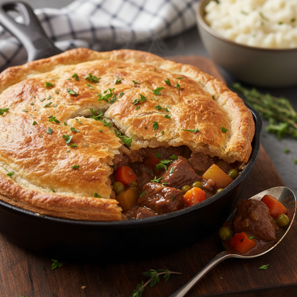 Ultimate Savory Beef Pot Pie recipe