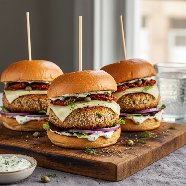 Ultimate Savory Tuna Burgers recipe