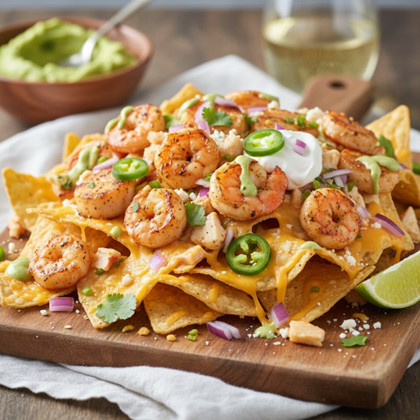 Ultimate Seafood Nachos Delight recipe
