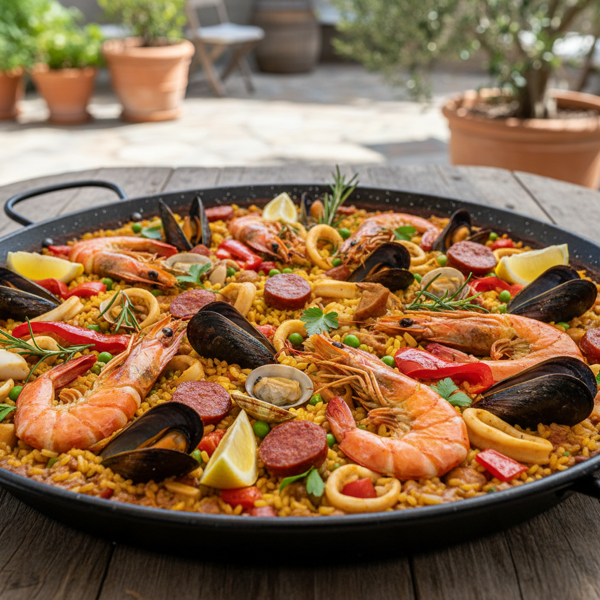 Ultimate Seafood & Chorizo Paella recipe