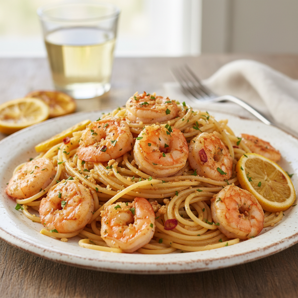 Ultimate Shrimp Scampi with Spaghetti recipe
