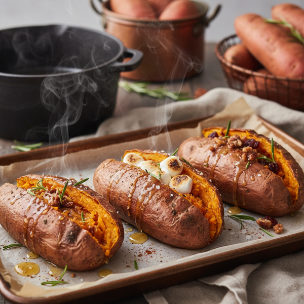 Ultimate Slow-Cooked Baked Sweet Potatoes recipe