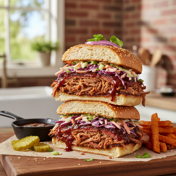 Ultimate Slow-Cooked Barbecue Pulled Pork Sandwiches recipe