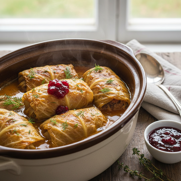 Ultimate Slow Cooker Swedish Cabbage Rolls recipe