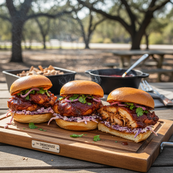 Ultimate Smoked BBQ Chicken Sliders recipe