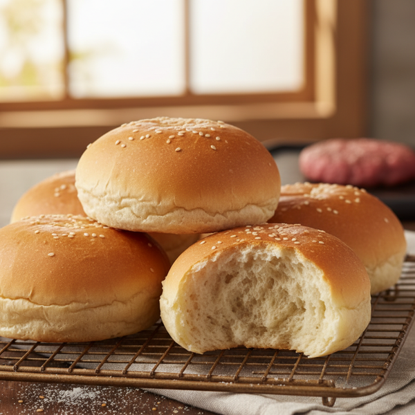 Ultimate Soft Hamburger Buns recipe