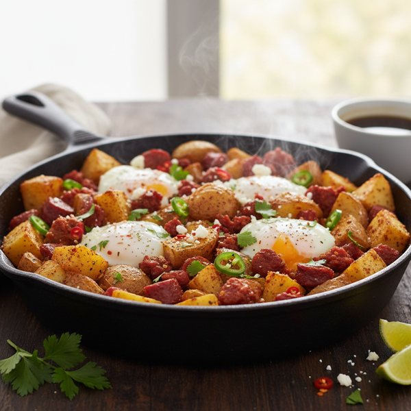 Ultimate Spicy Breakfast Potato Skillet recipe