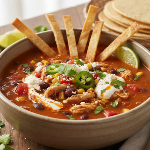 Ultimate Spicy Chicken Tortilla Soup recipe