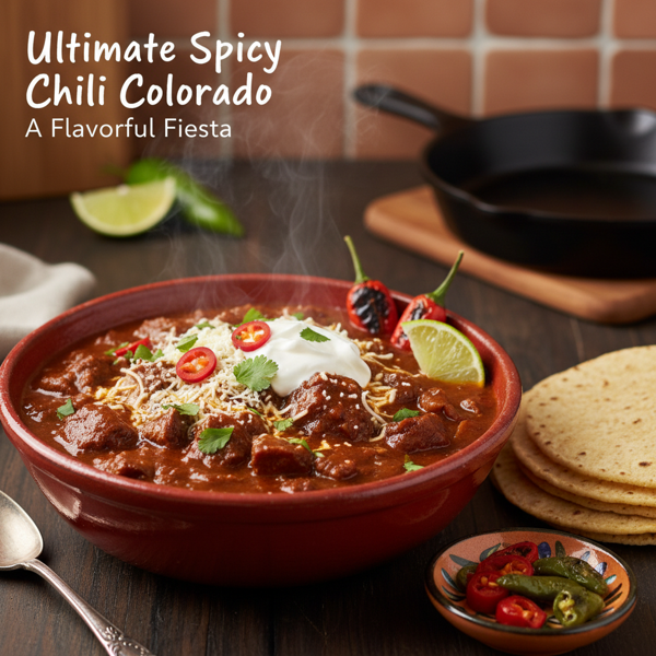 Ultimate Spicy Chili Colorado: A Flavorful Fiesta recipe