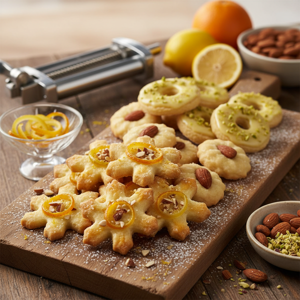 Ultimate Spritz Cookies with Citrus and Almond Variations recipe