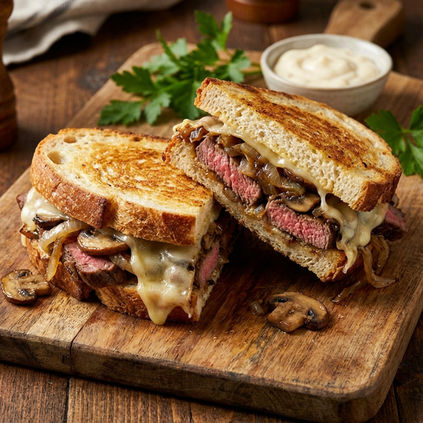 Ultimate Steak & Mushroom Melts recipe