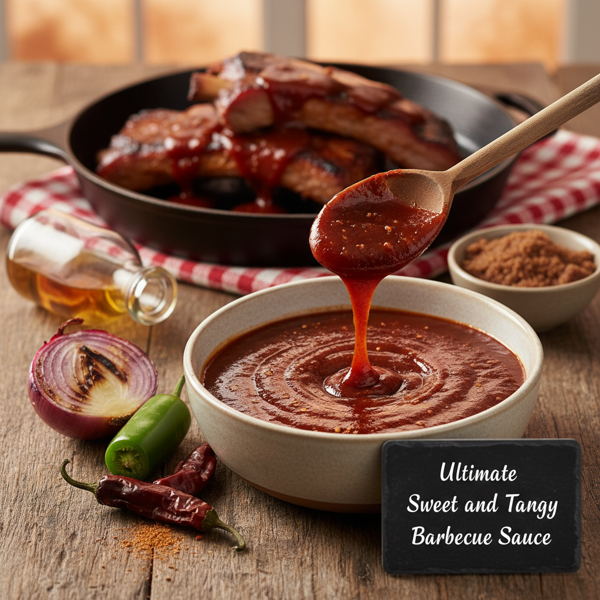 Ultimate Sweet and Tangy Barbecue Sauce recipe