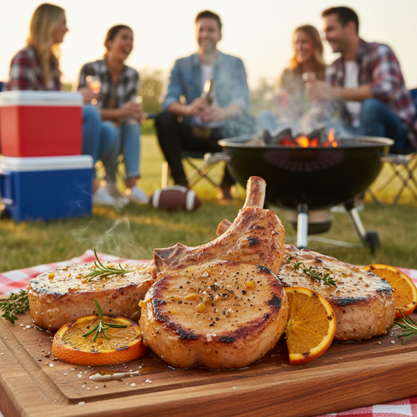 Ultimate Tailgater's Citrus-Glazed Pork Chops recipe