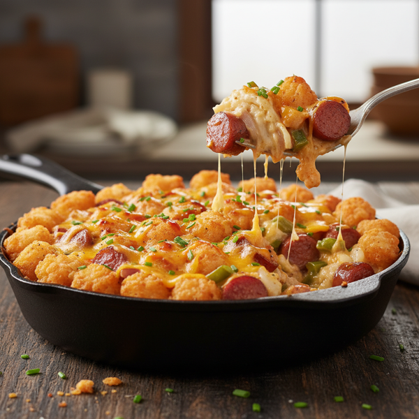Ultimate Tater Tot & Hot Dog Casserole recipe