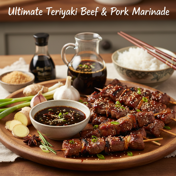 Ultimate Teriyaki Beef & Pork Marinade recipe