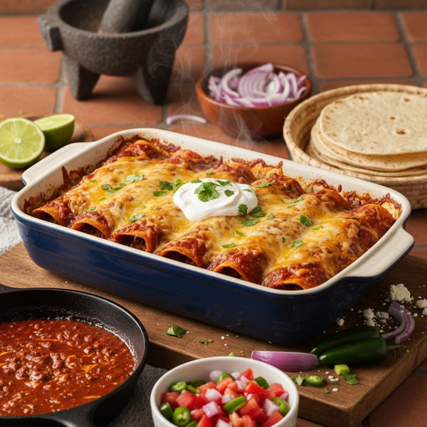 Ultimate Tex-Mex Beef Enchiladas recipe
