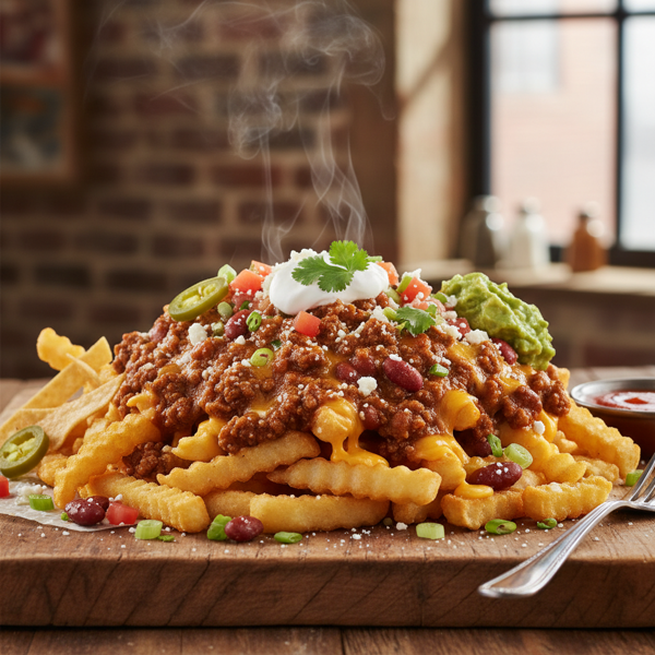 Ultimate Tex-Mex Chili Cheese Fries Supreme recipe