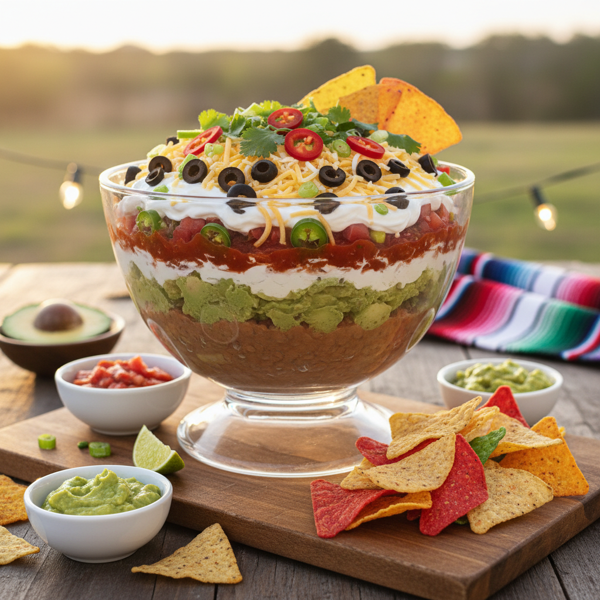 Ultimate Tex-Mex Seven-Layer Fiesta Dip recipe