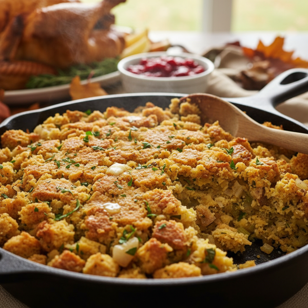 Ultimate Thanksgiving Cornbread & Herb Stuffing recipe