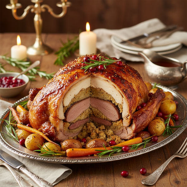 Ultimate Three-Bird Roast (Turducken) recipe