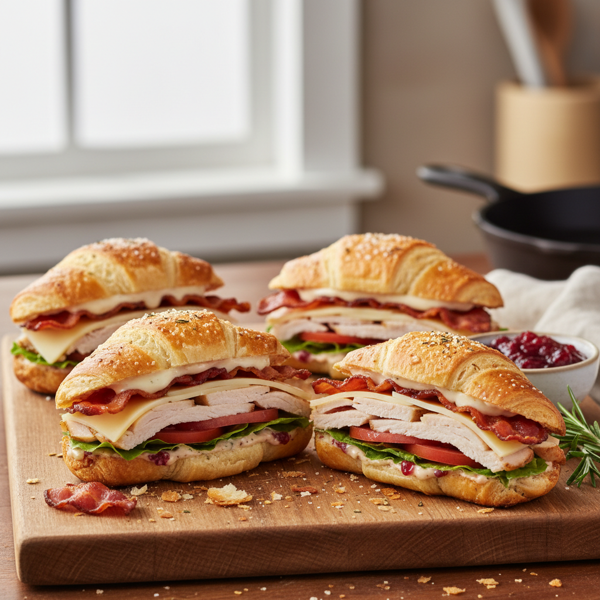 Ultimate Turkey, Bacon & Swiss Crescent Sandwiches recipe