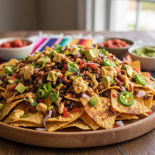 Ultimate Vegan Fiesta Nachos recipe