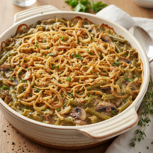 Ultimate Vegan Green Bean Casserole Delight recipe