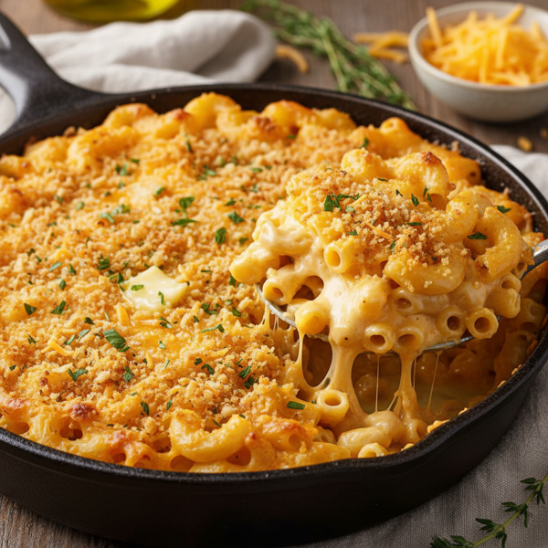 Ultra Creamy Cheddar Macaroni Bake recipe