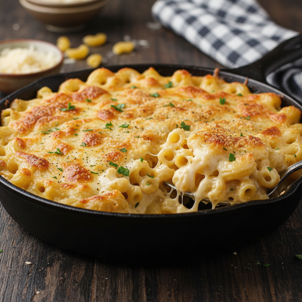 Ultra Creamy Four-Cheese Macaroni Bake recipe
