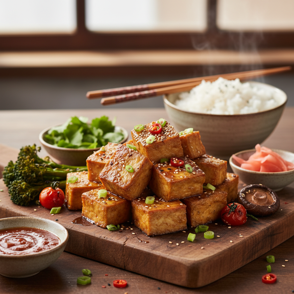 Umami-Infused Baked Tofu Delights recipe
