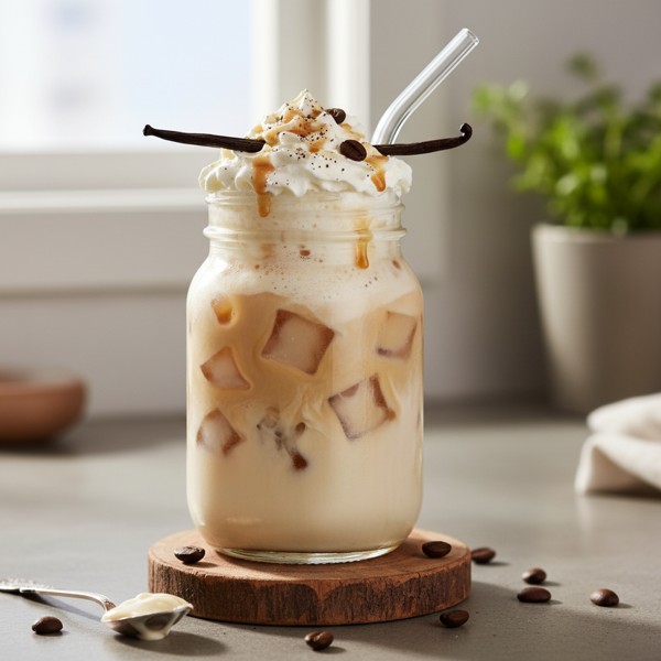 Vanilla Bean Iced Coffee Delight recipe