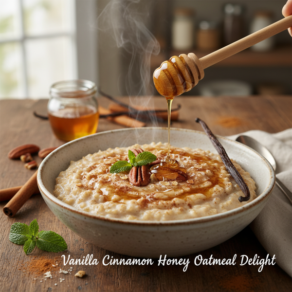 Vanilla Cinnamon Honey Oatmeal Delight recipe