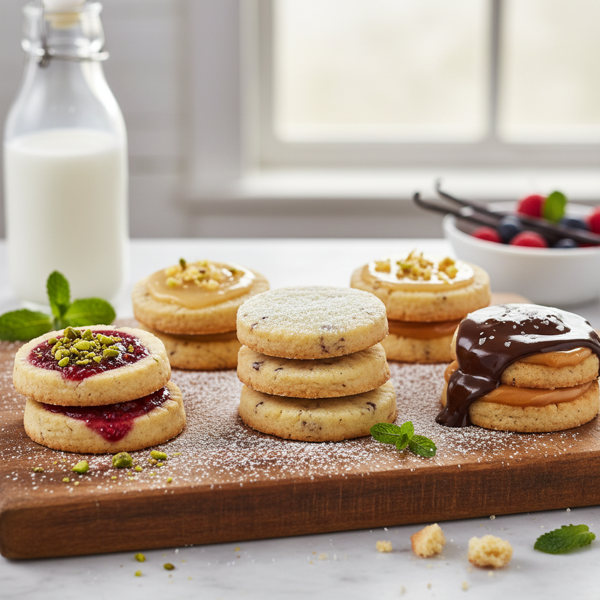 Vanilla Icebox Cookies with Gourmet Variations recipe