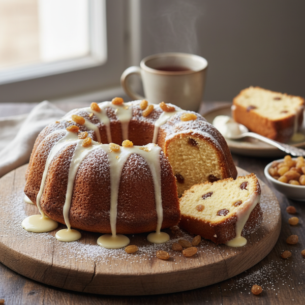 Vanilla Raisin Pudding Bundt Cake recipe