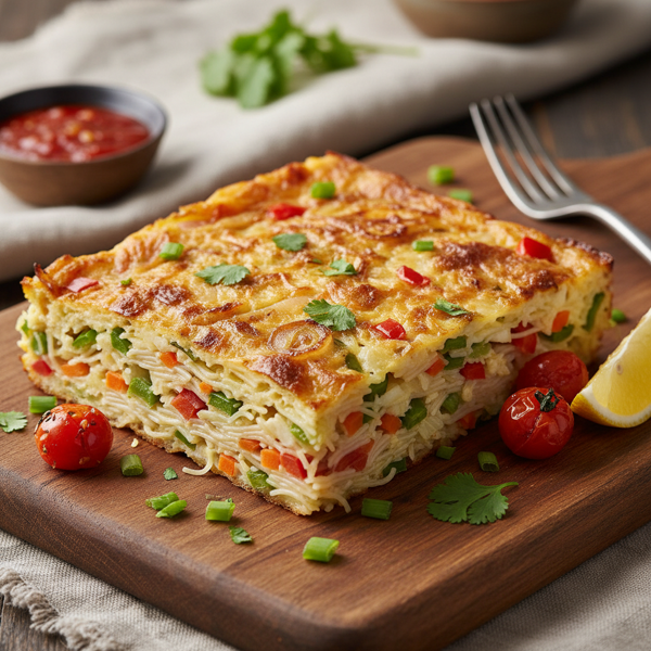 Vegetable and Vermicelli Slice recipe