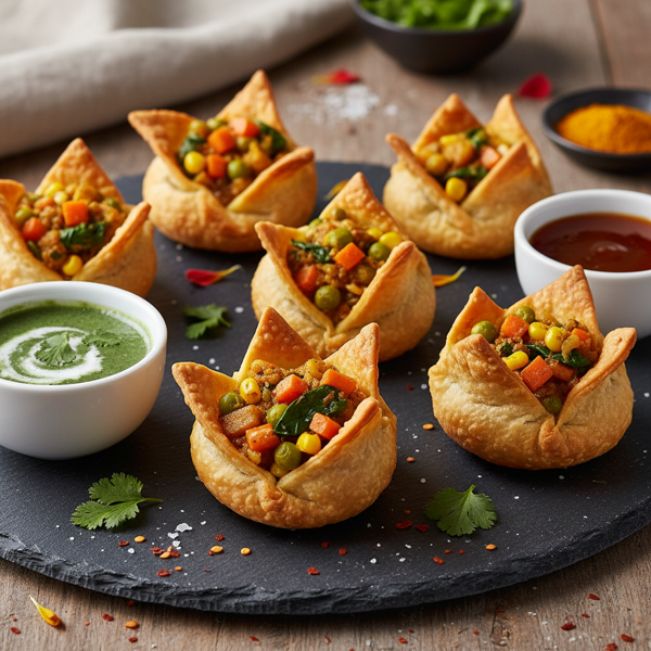 Veggie Blossom Samosas recipe