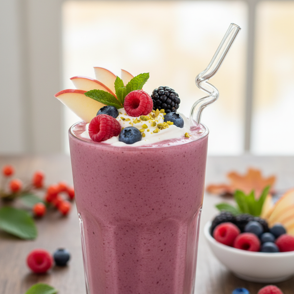 Velvety Apple Berry Bliss Smoothie recipe