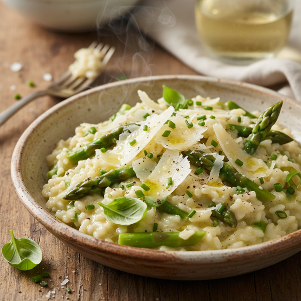 Velvety Asparagus and Parmesan Risotto recipe