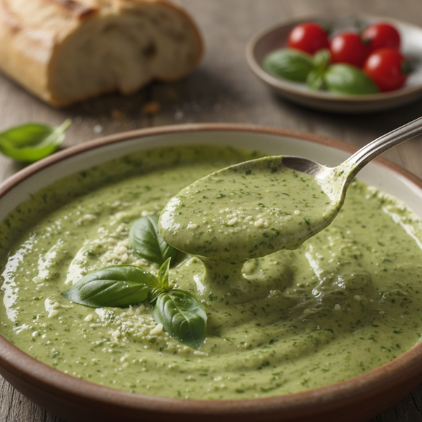 Velvety Basil Parmesan Cream Sauce recipe