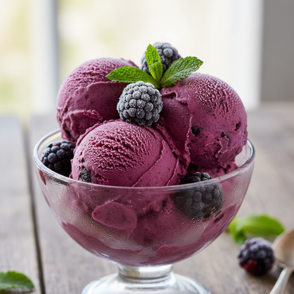 Velvety Blackberry Dream Gelato recipe